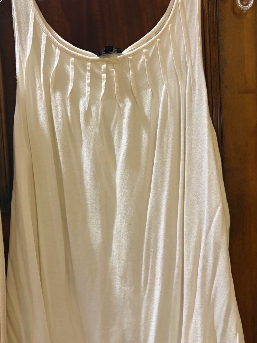 Talbots Cream Ribbed Cardigan and Tank Set - Picture 3 of 4